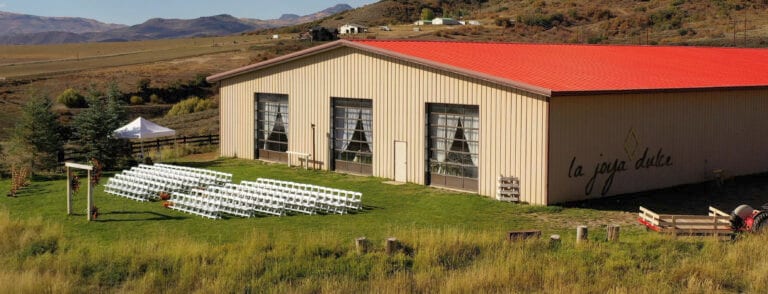 La Joya Dulce, a beautiful locally owned wedding venue in rustic Steamboat Springs, Colorado.