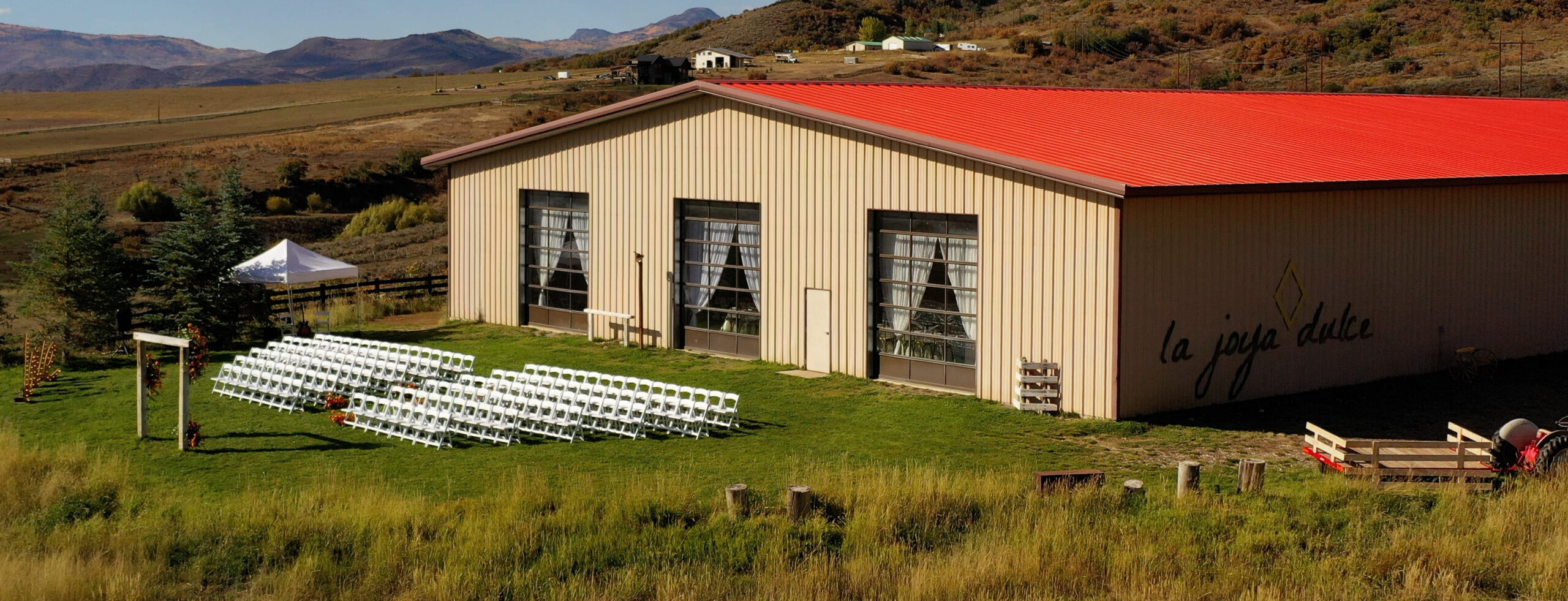 La Joya Dulce, a beautiful locally owned wedding venue in rustic Steamboat Springs, Colorado.