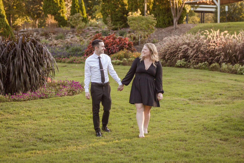 Nashville's lush parks and greenery is the perfect backdrop for Caitlin and Gunnar's engagement photo shoot.